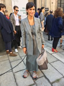 Стилист на миланской неделе моды.